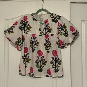 Puff Sleeve Floral Top